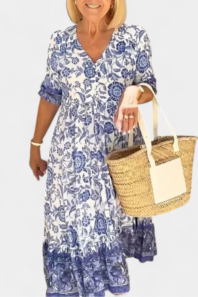Esencia Libre | Vestido fluido con escote en V