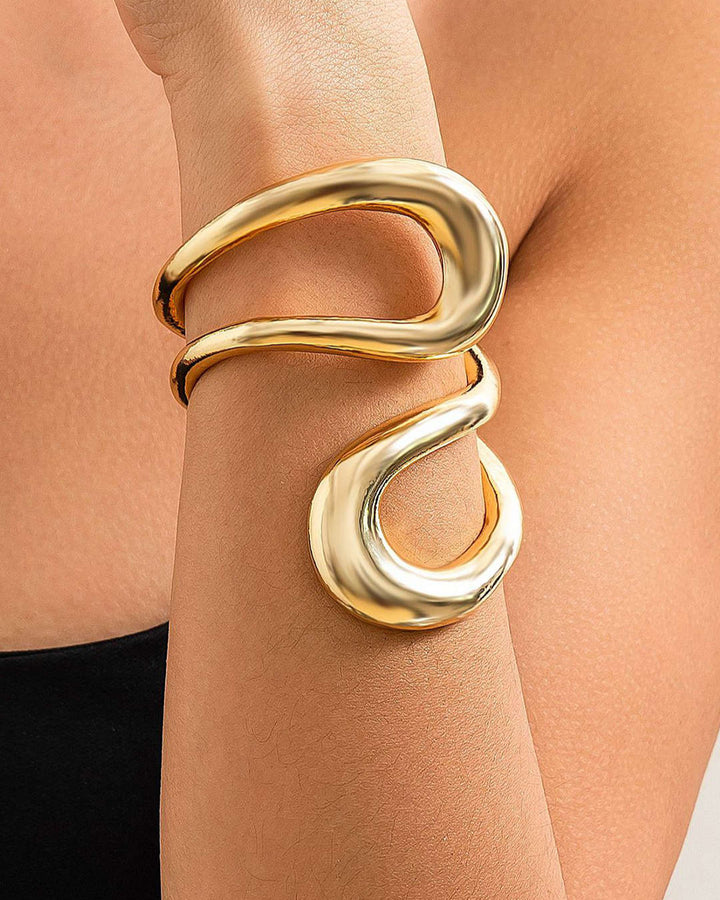 Pulsera Elina Asimétrica Dorada
