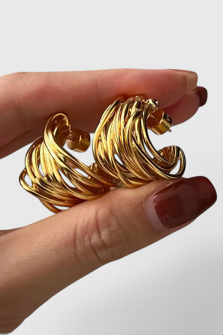 Pendientes Elina Diseño Curvo