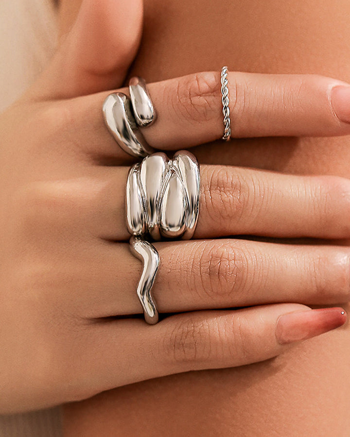 Juego de Anillos Mix Texturas