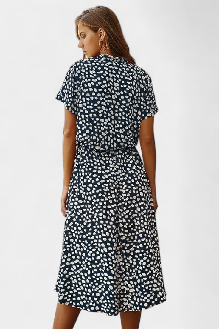 Vestido Midi Rovena Chic de Lunares