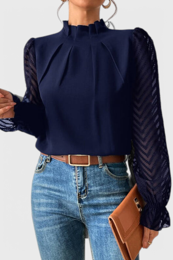 Narella Blusa de Estilo Marítimo