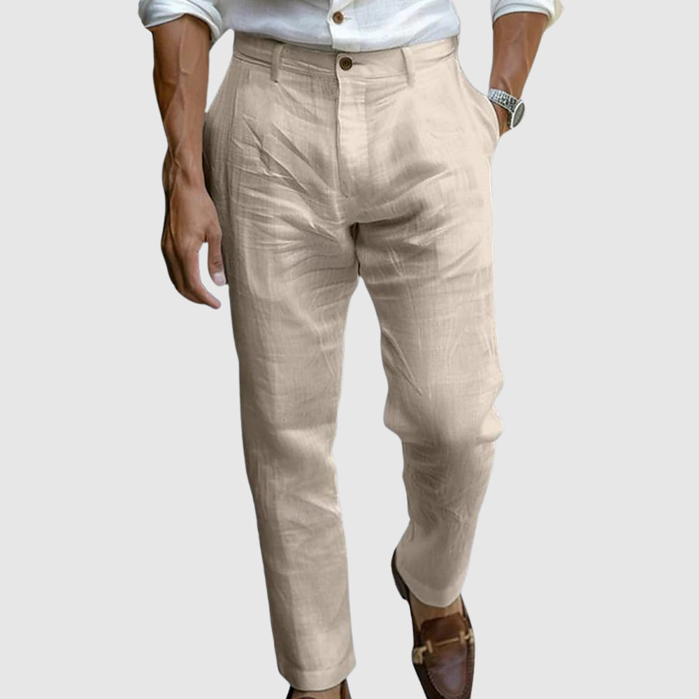 Pantalones de Lino Chic Saint-Tropez