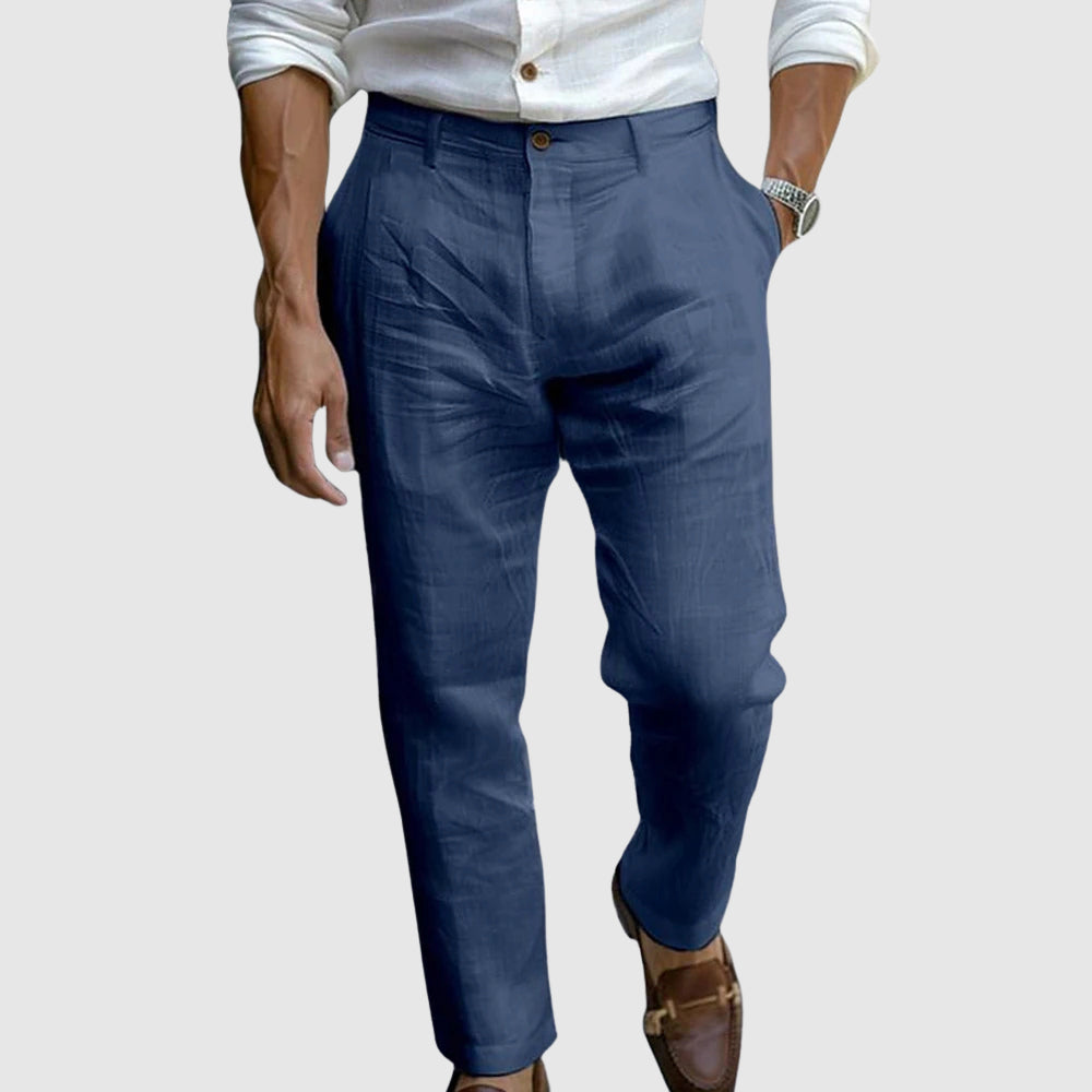 Pantalones de Lino Chic Saint-Tropez