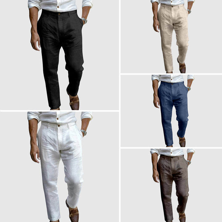 Pantalones de Lino Chic Saint-Tropez