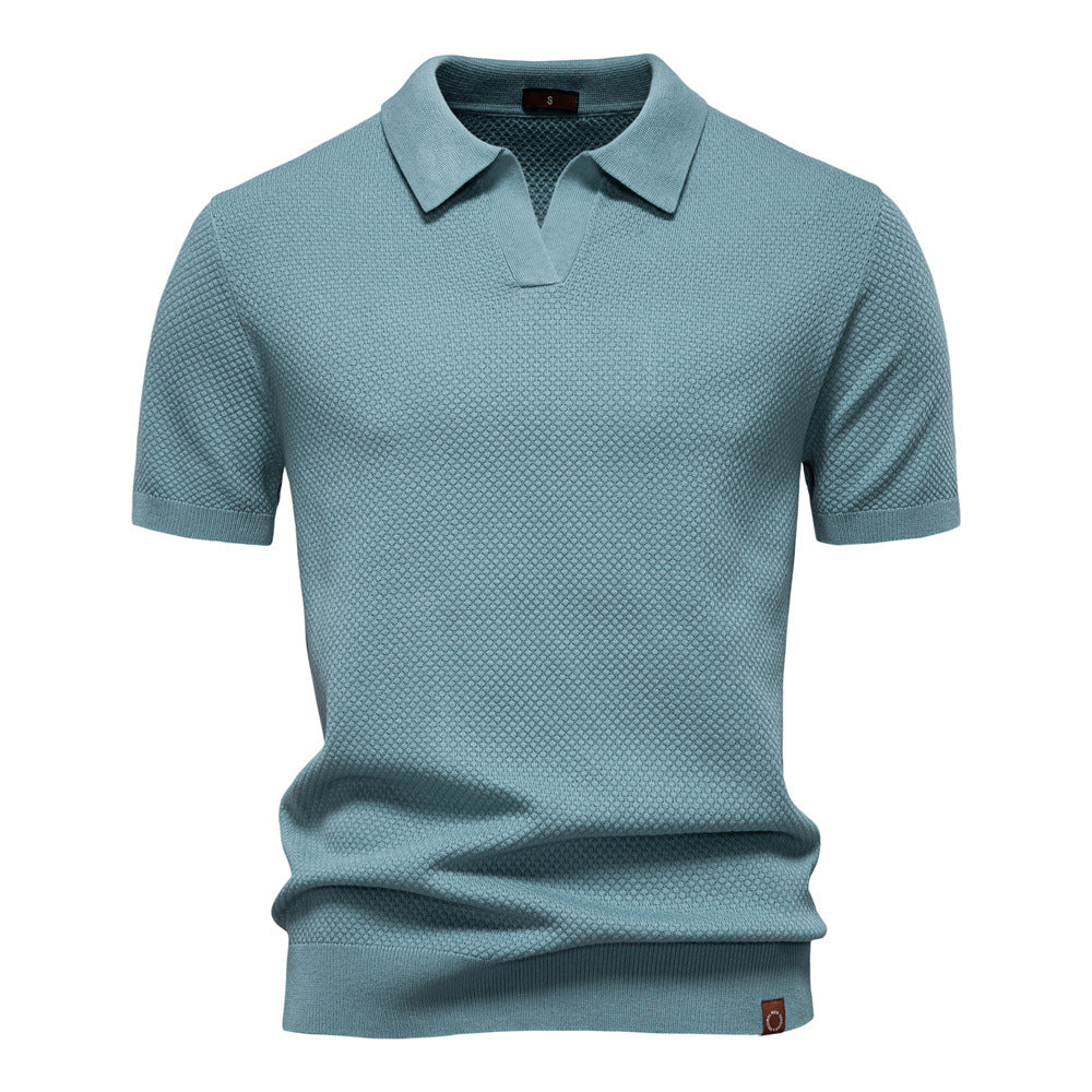 Lorenzo — Polo de punto con textura