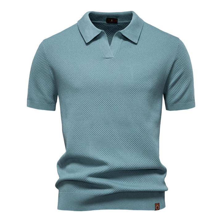 Lorenzo — Polo de punto con textura