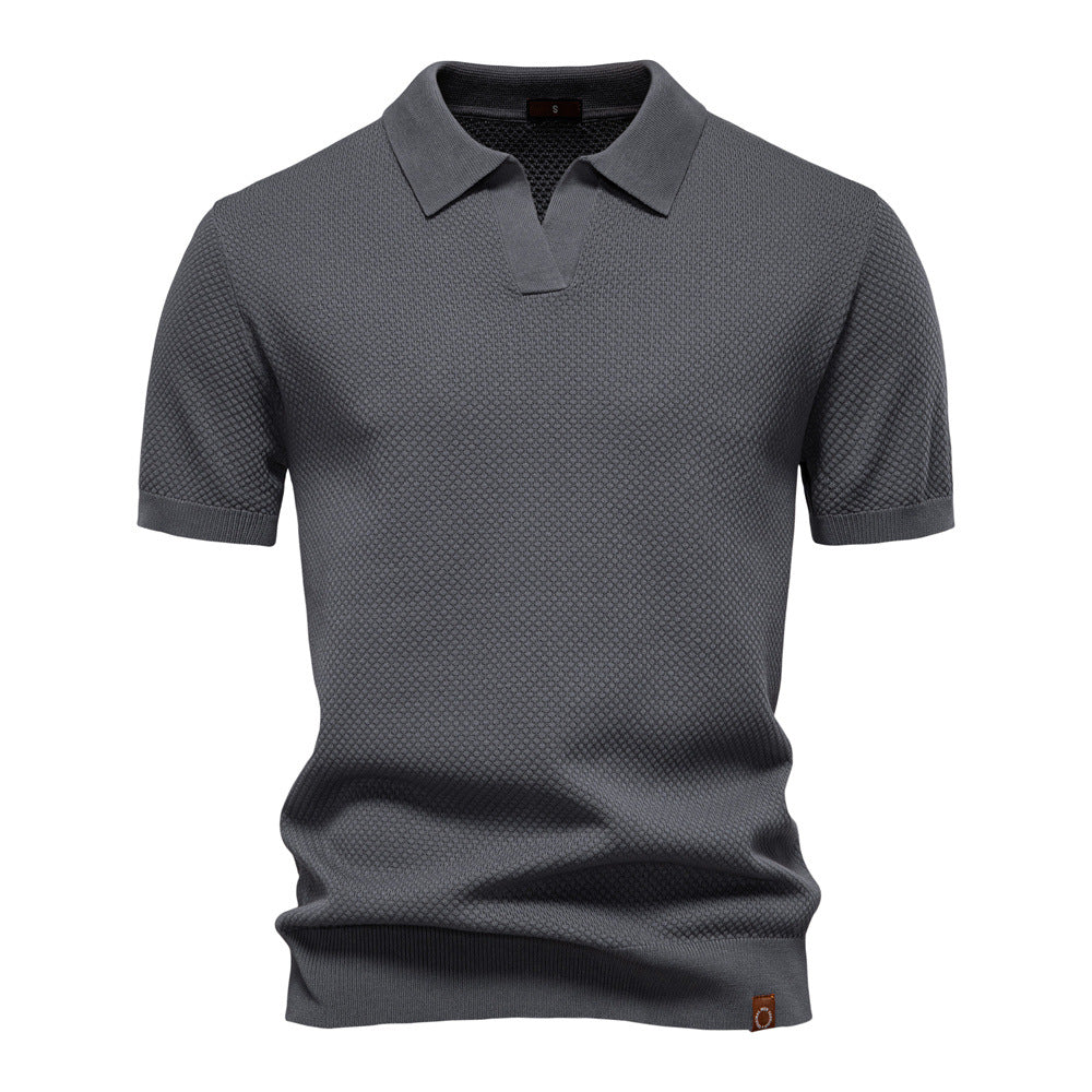 Lorenzo — Polo de punto con textura