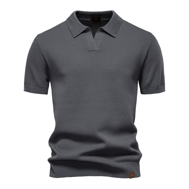 Lorenzo — Polo de punto con textura