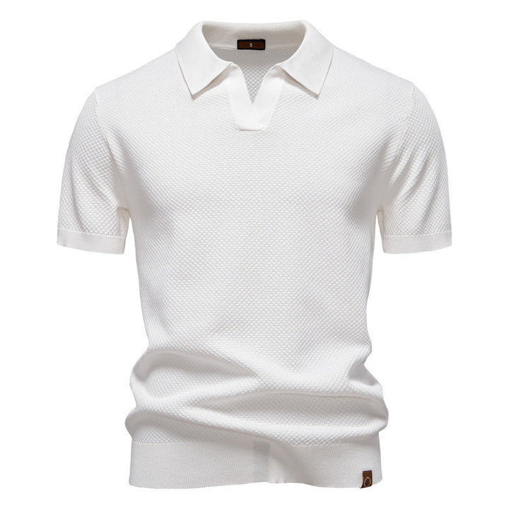 Lorenzo — Polo de punto con textura