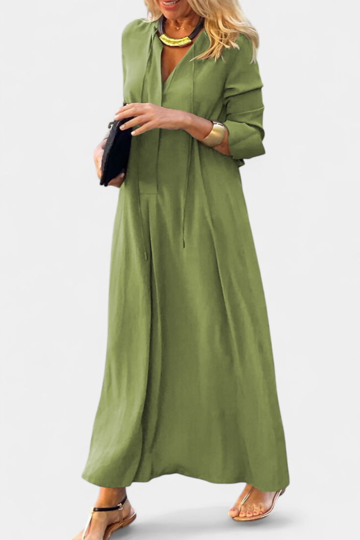 Serelina Vestido Largo con Elegancia Natural