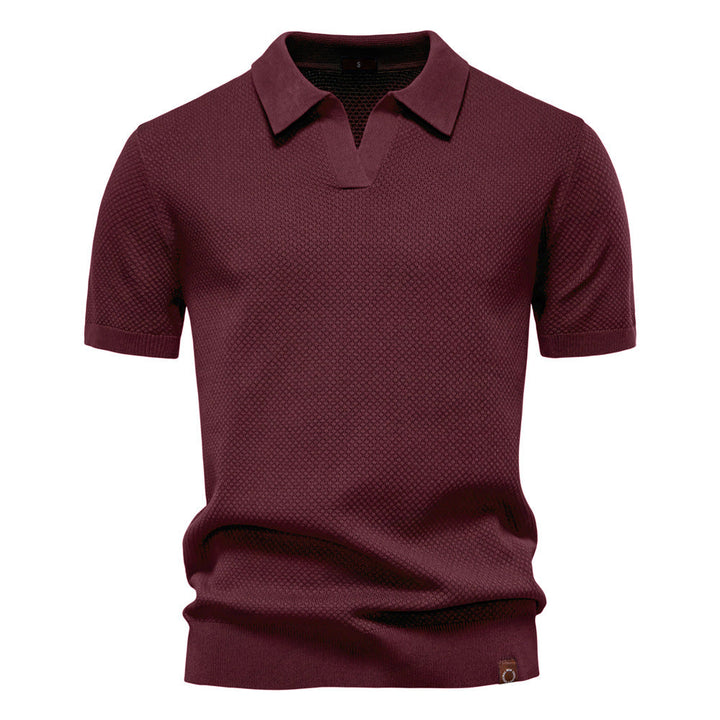 Lorenzo — Polo de punto con textura