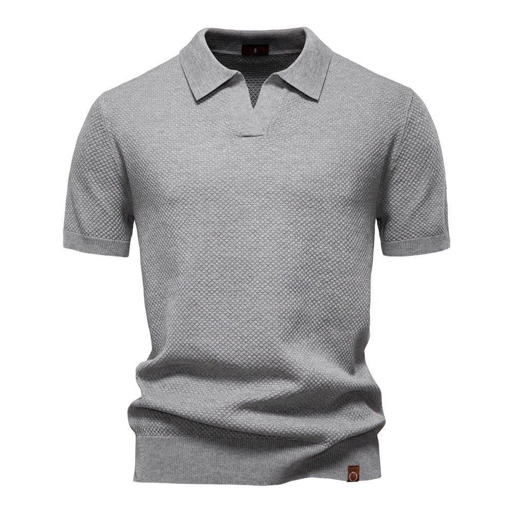 Lorenzo — Polo de punto con textura