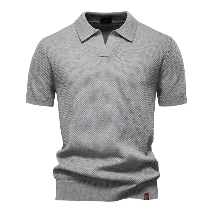 Lorenzo — Polo de punto con textura
