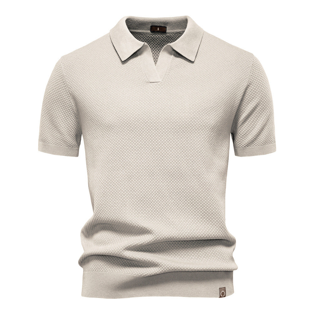 Lorenzo — Polo de punto con textura