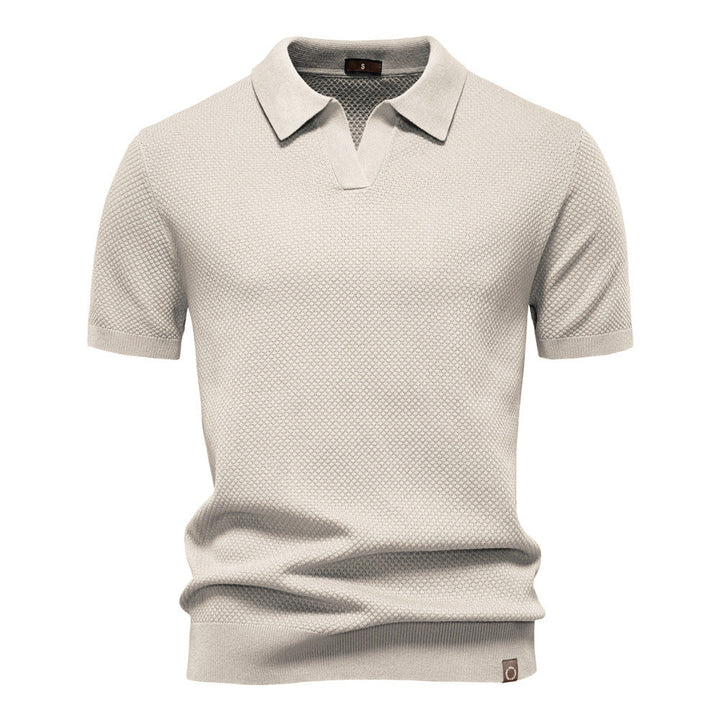 Lorenzo — Polo de punto con textura