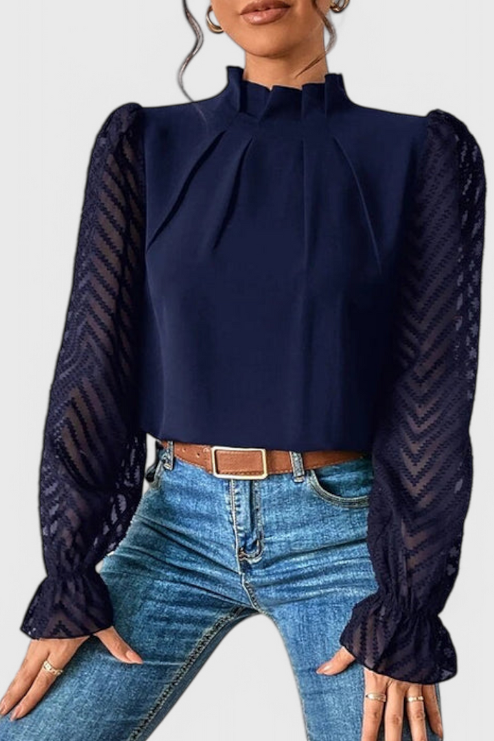 Narella Blusa de Estilo Marítimo
