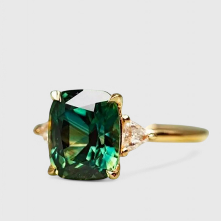 Anillo Alba Esmeralda y Oro