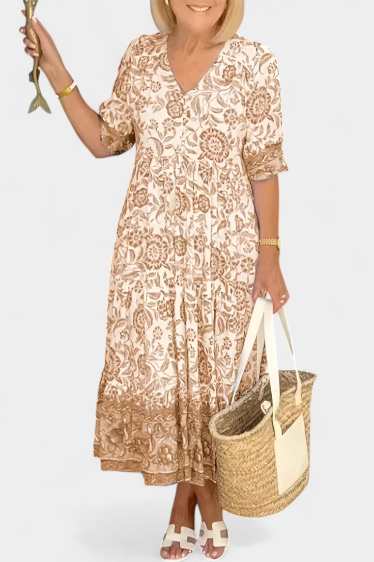 Esencia Libre | Vestido fluido con escote en V
