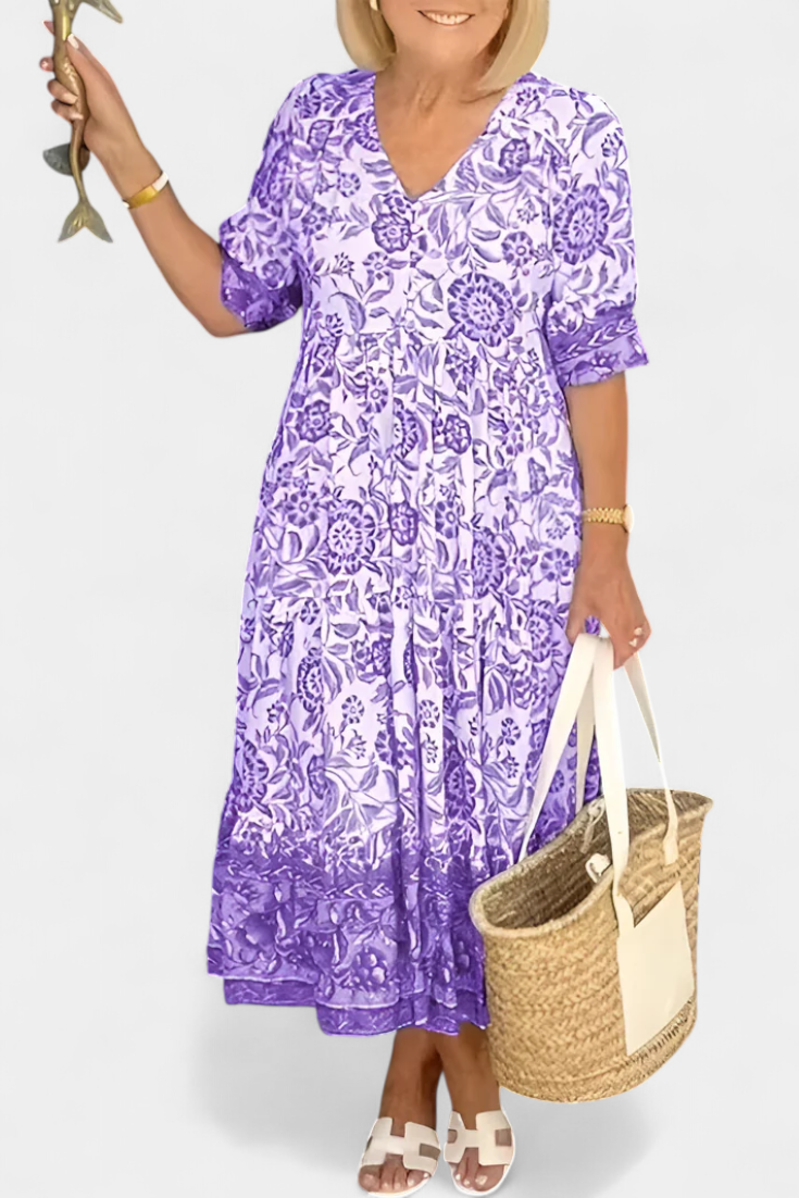 Esencia Libre | Vestido fluido con escote en V