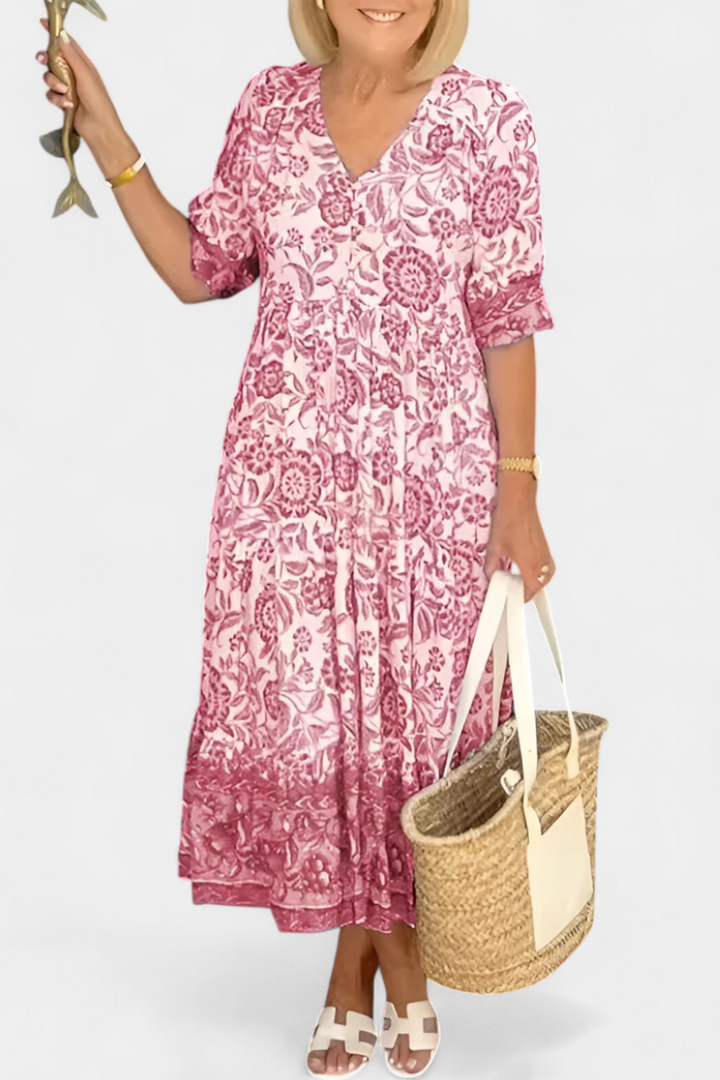 Esencia Libre | Vestido fluido con escote en V