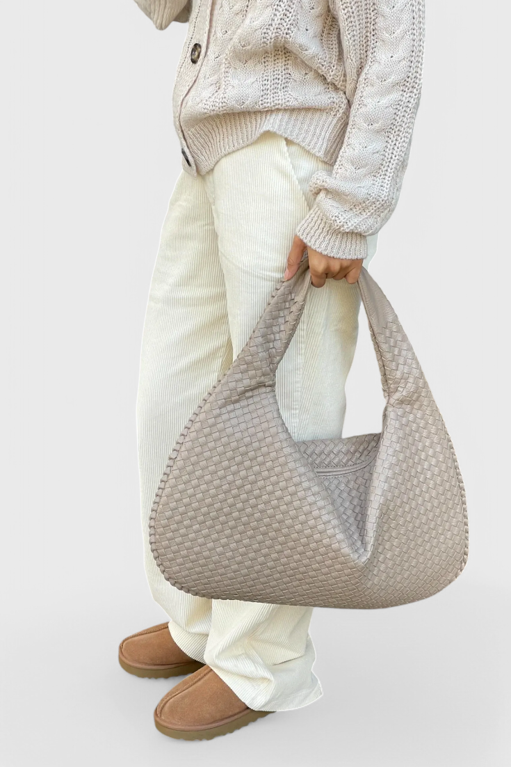 Bolso Nara de Hombro en Tejido Natural