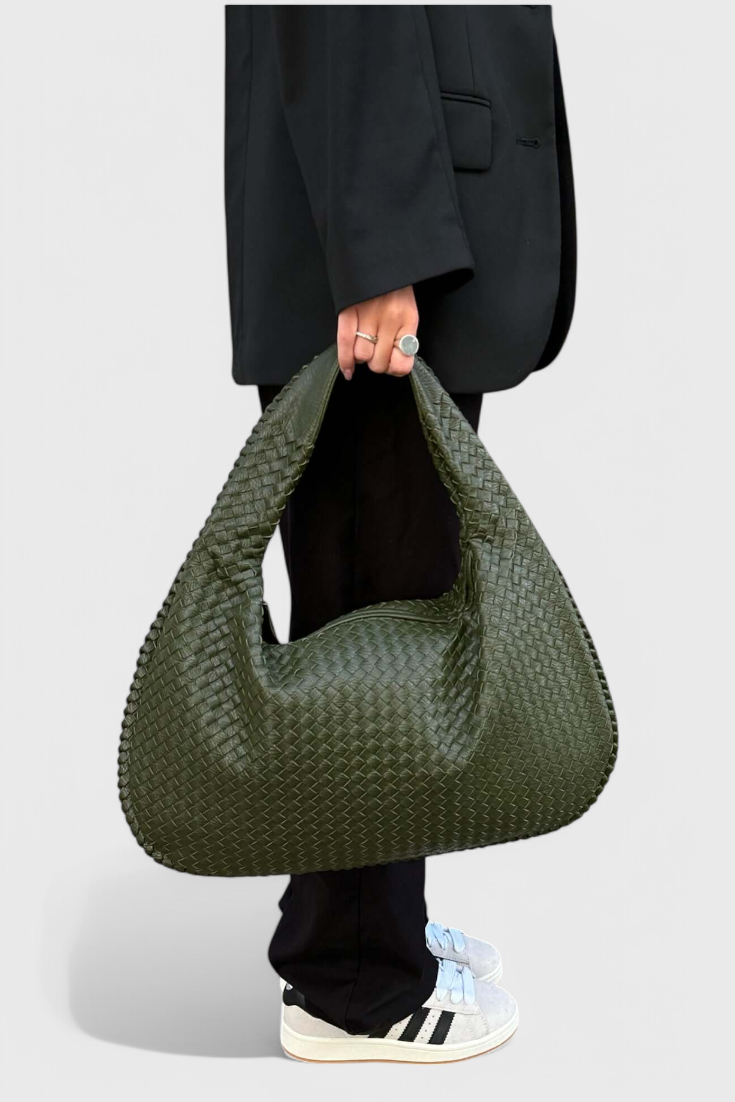 Bolso Nara de Hombro en Tejido Natural