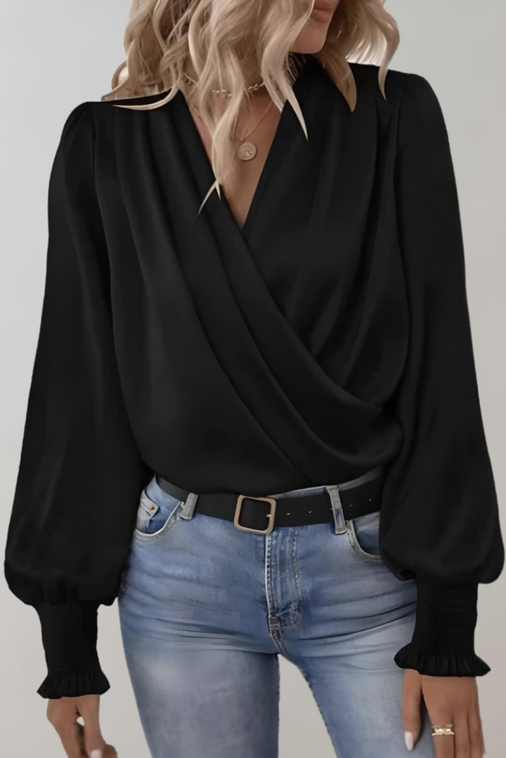 Lunara Blusa de Silueta Sofisticada