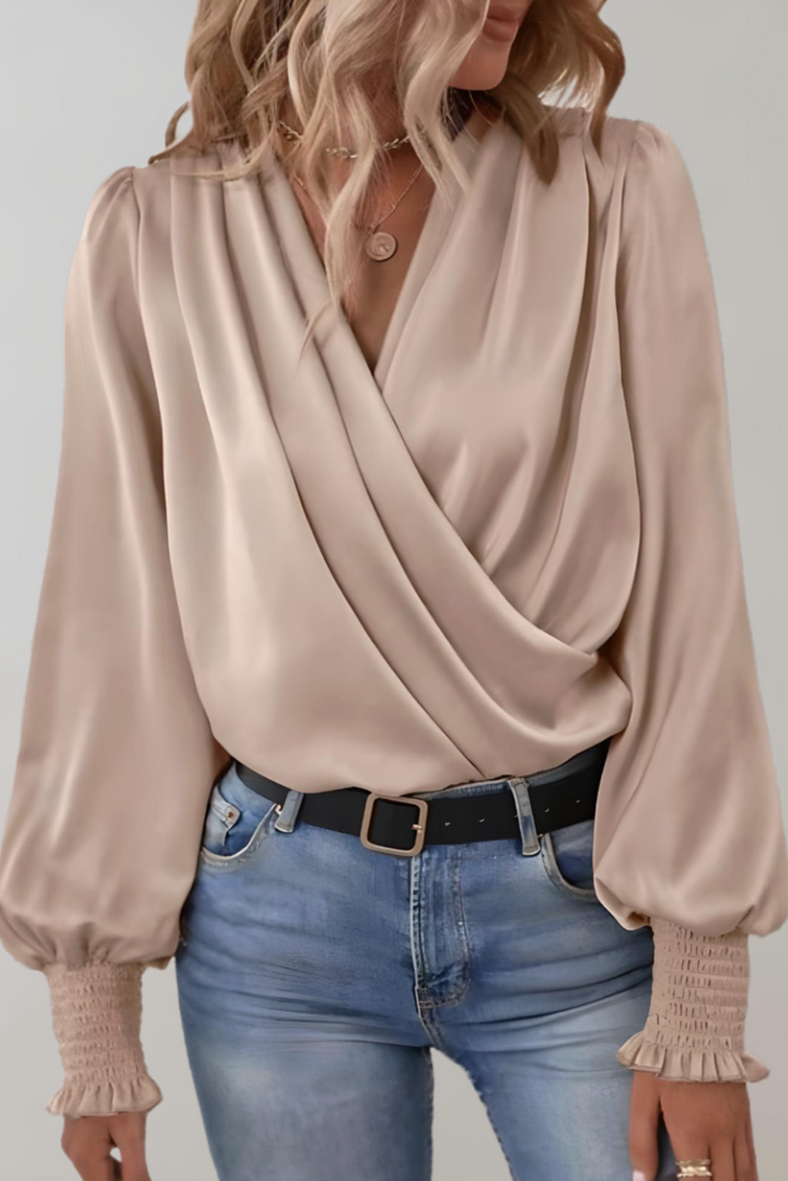Lunara Blusa de Silueta Sofisticada