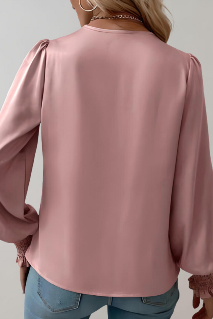 Lunara Blusa de Silueta Sofisticada