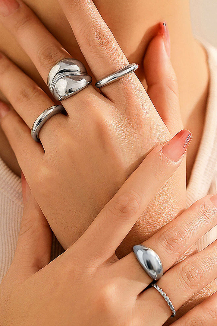 Juego de Anillos Mix Texturas
