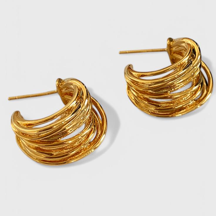 Pendientes Elina Diseño Curvo