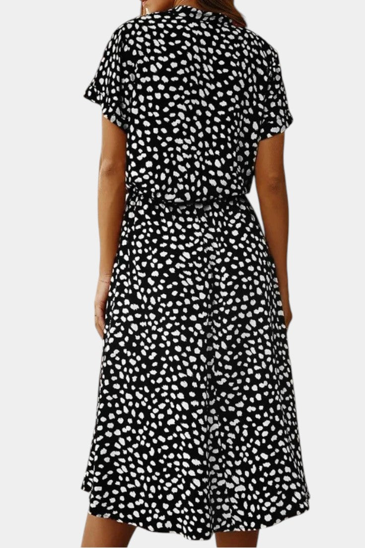 Vestido Midi Rovena Chic de Lunares