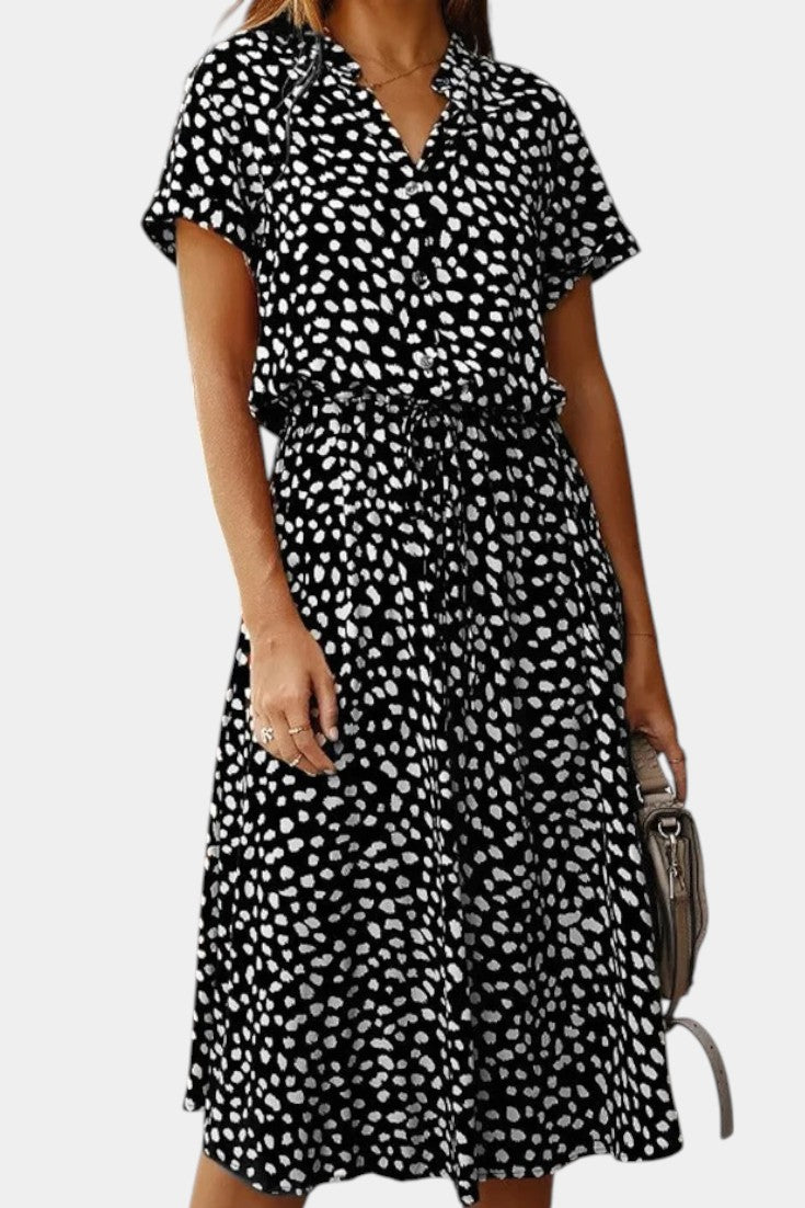 Vestido Midi Rovena Chic de Lunares