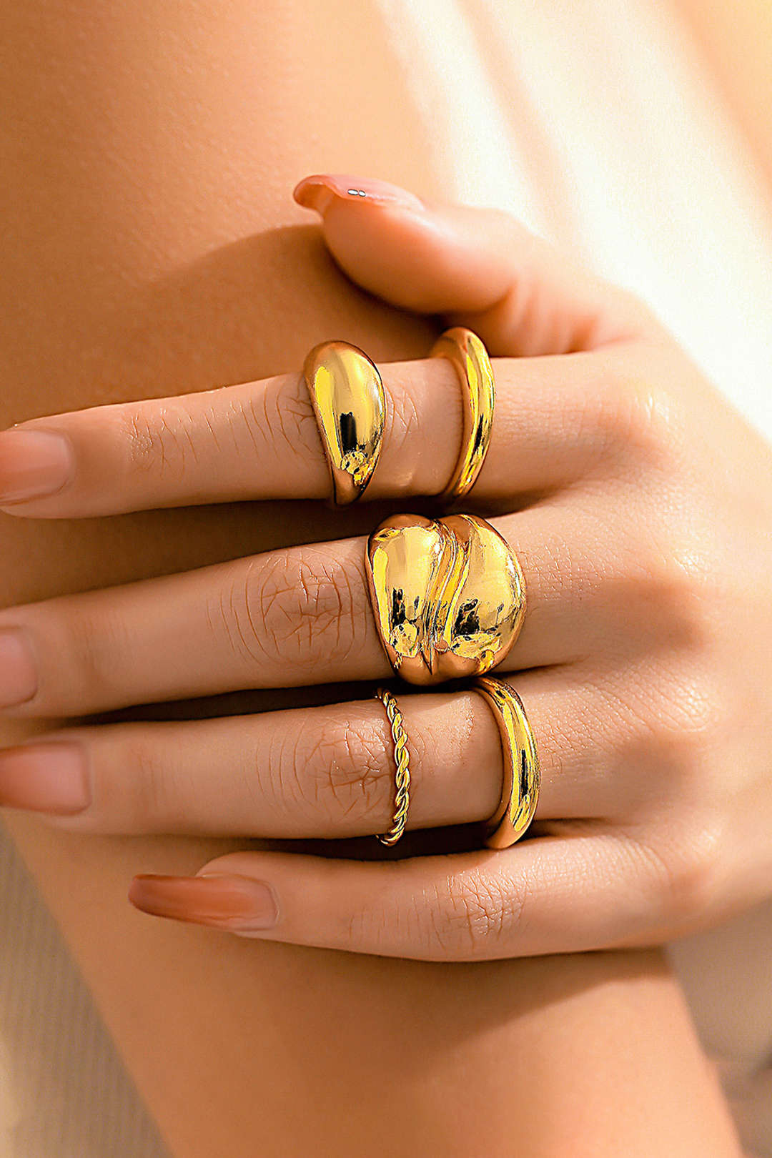 Juego de Anillos Mix Texturas
