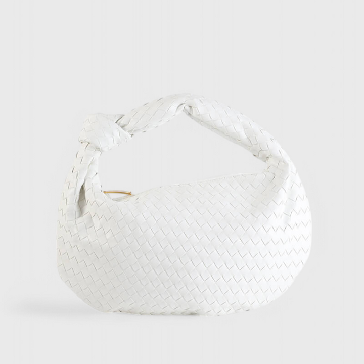 Sage Bolso de Hombro Mediano Tejido