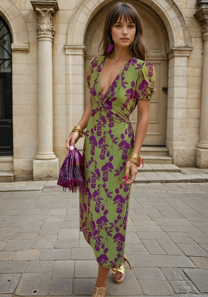 Celina - Elegante vestido floral